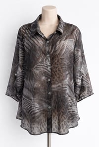 Image 2 of New Large Bonworth Sheer Top #838*8