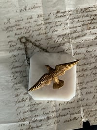 Image 3 of Très joli porte-rameau en onyx et bronze, époque Art Déco