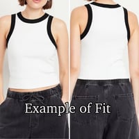 Image 8 of S Ladies Fitted Knit Contrast Tank in Spiral  Ice Dye