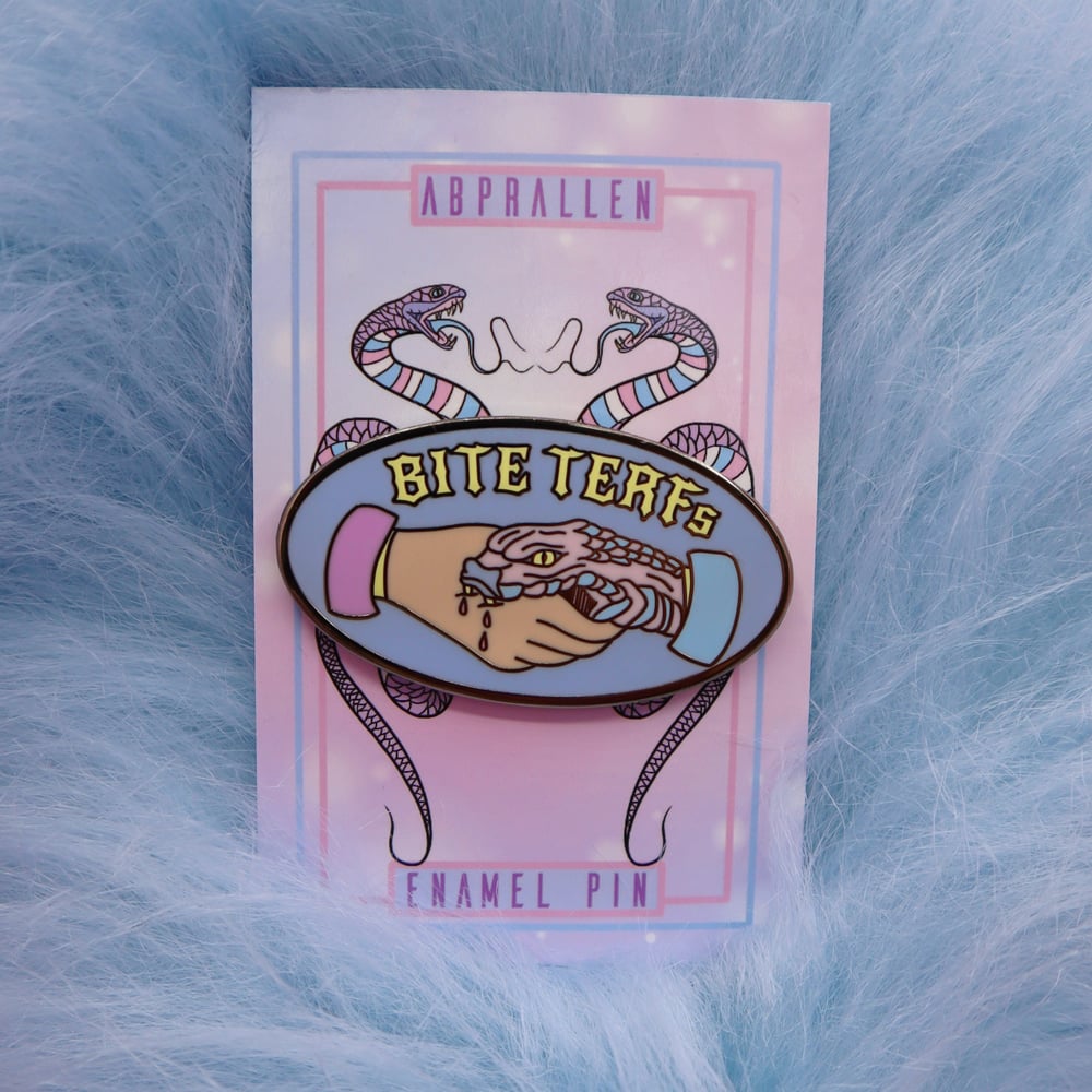 Image of Bite TERFs Enamel Pin