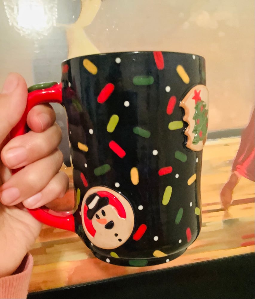 Image of Halloween cookie and holiday cookie mug for Samantha L