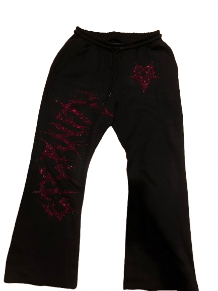 Image of Rhinestone Sweat Pants Alternate