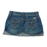 Image 2 of Hydraulic Denim Mini Skirt