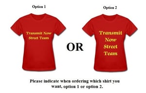 Image of Transmit Now Street Team T-Shirt- Women