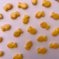 Image 2 of Fused glass cheese snack pins and magnets 