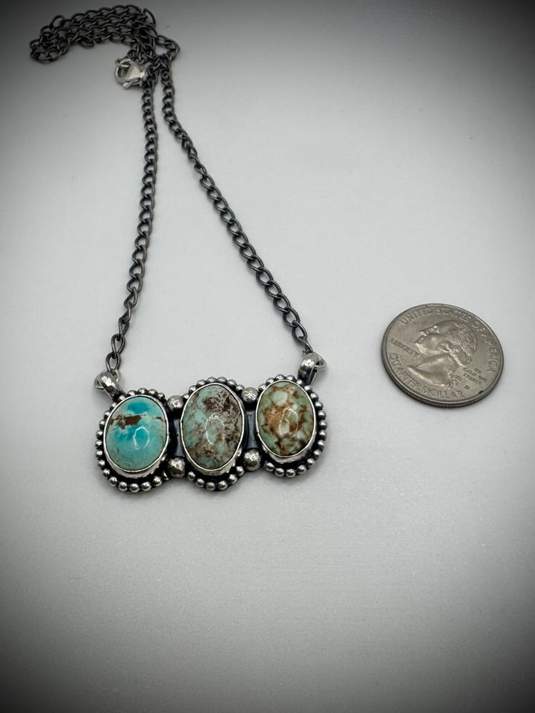 Image of Dry Creek 3 Stone Bar Necklace