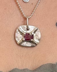 Image 1 of Cradled red gem charm 