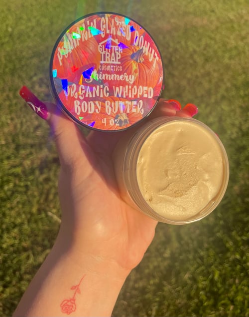 Image of Pumpkin Glazed Donut🎃🍩 Shimmery✨ Organic Whipped Body Butter🧈