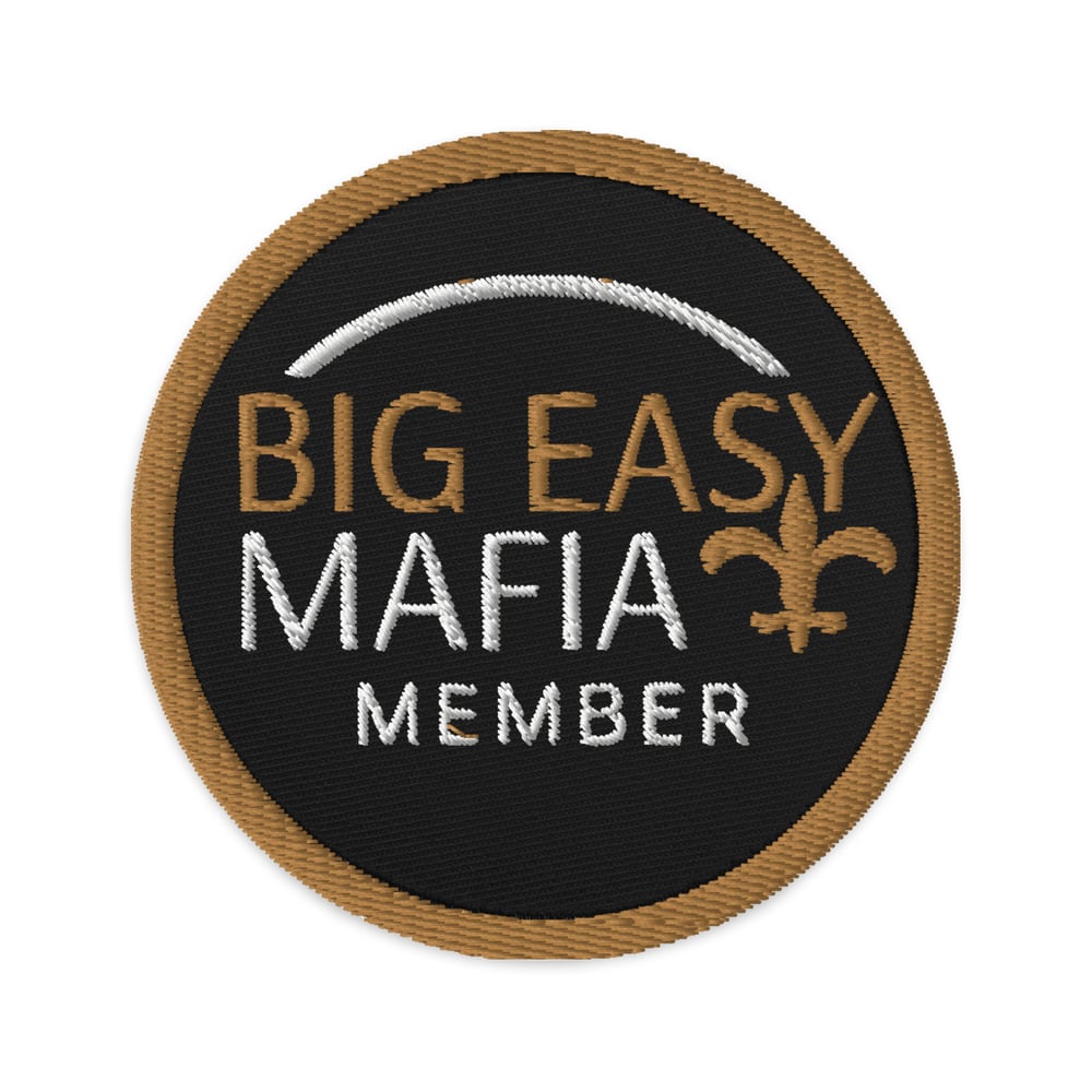 Image of Big Easy Mafia Member Embroidered Jersey Patch