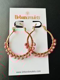 Image 3 of Rhodonite Swing Earrings