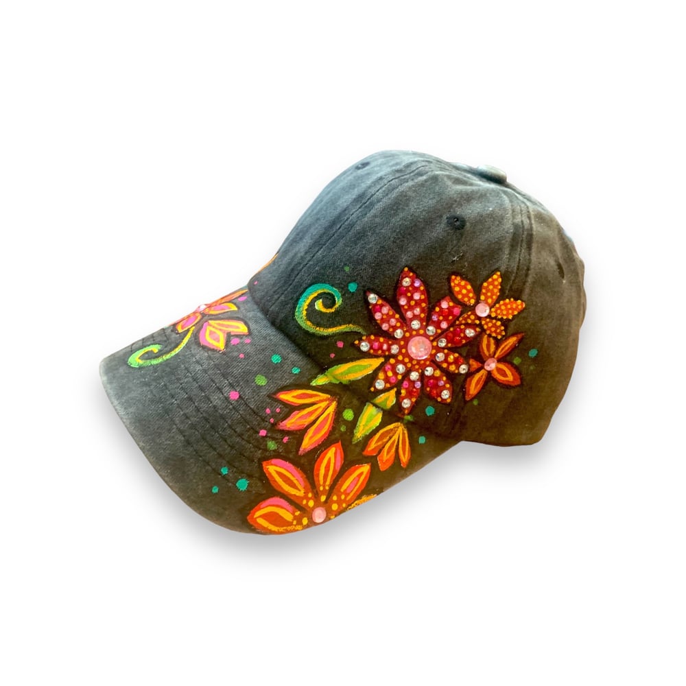 Image of Crystal floral hat 