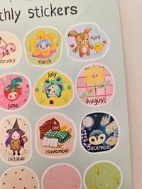 Image 5 of  Monthly sticker sheet
