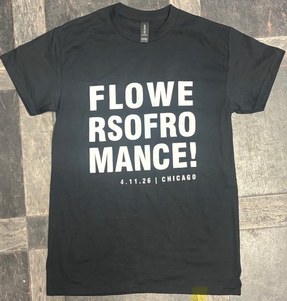 Image of Block Lettering T-Shirt - Flowers of Romance Revisited 2026