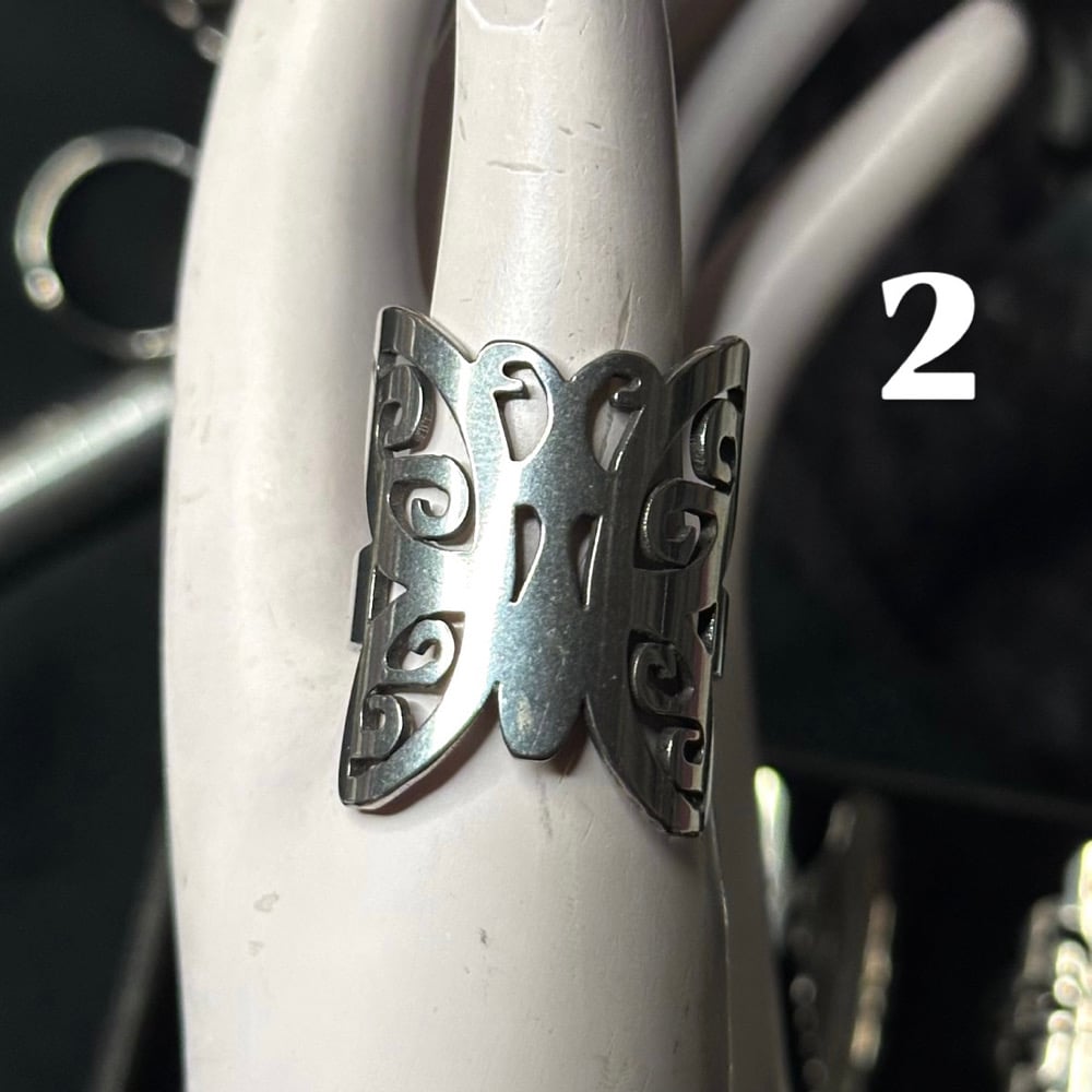 Image of butterfly rings