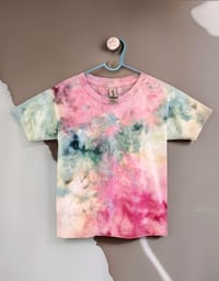 Image 1 of Ice dye T-shirt Celadon Kids