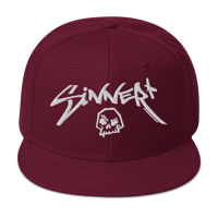 Image 22 of Sinner Skull Snapback Hat