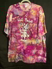 Image 1 of 2XL Hail Satan Tie Dye Shirt 1