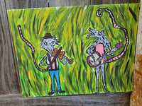 Image 6 of Possums Playing Music In Field 