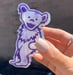 Image of LARGE Purple Bear hair clip
