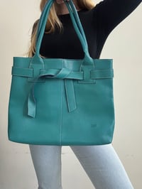 Image 3 of 00s Turquoise leather bag