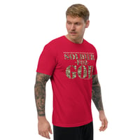 Image 14 of Soldier For God Dark Fitted Short Sleeve T-shirt