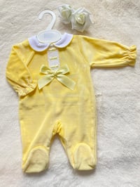 Lemon velour romper 
