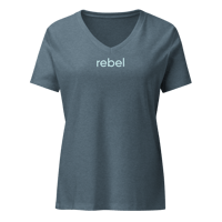 Image 1 of "Rebel" Women’s Relaxed V-neck T-shirt