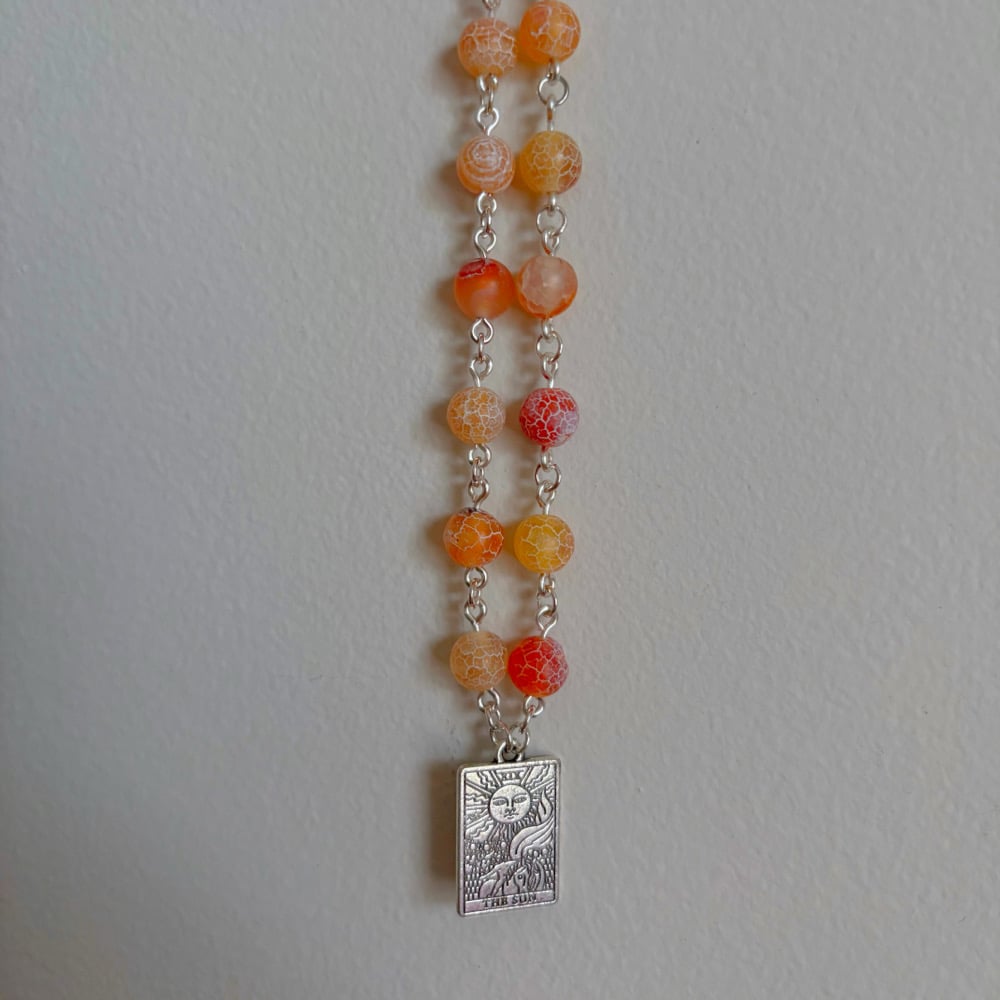 Image of tarot card necklaces