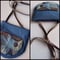 Image of Navy Canvas Purse With Front Tapestry Pocket