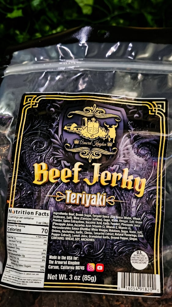 πThe Armored Kingdom Teriyaki Beef Jerky π