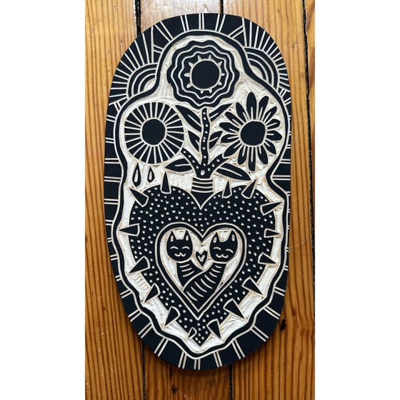 Image of Two Cats Sacred Heart