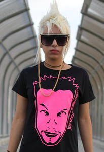 Image of Girl's Hot Pink Tee 