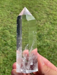 Image 10 of Blue Needle Quartz Generator With Rainbows #1774