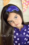 Image of Violet and Purple Sequin Beaded Headband
