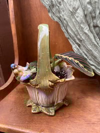 Image 3 of Prayer Plant in Glazed Bird Basket