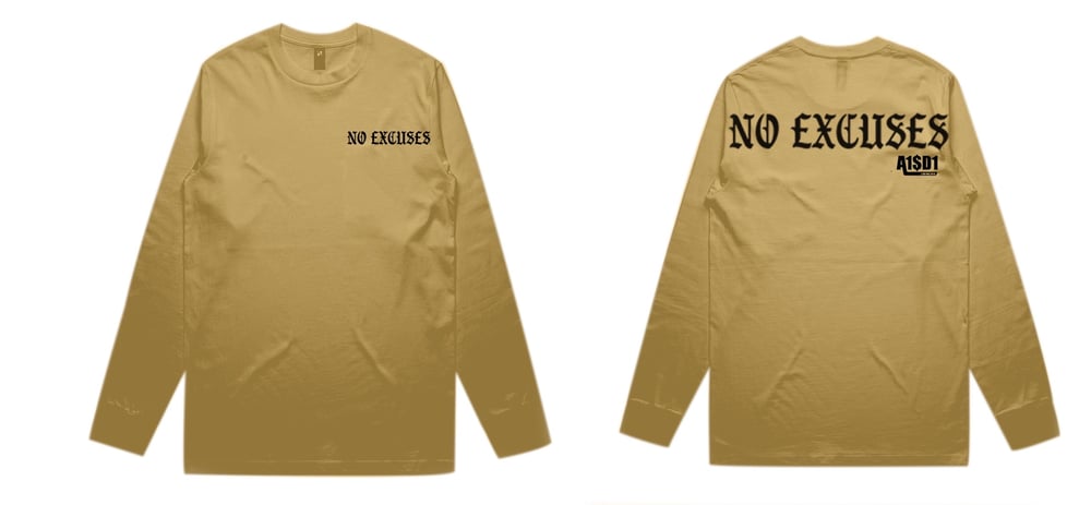 Image of A1$D1 No Excuses Long Sleeve (Tan & Black