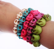 Image of Technicolor Skull Bracelet 