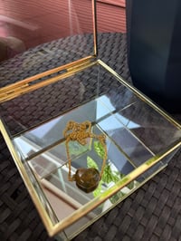 Image 2 of Heart Stone Crystal Necklace 🤎