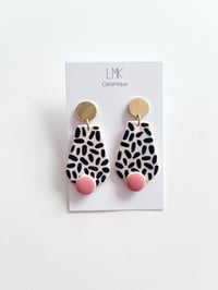 Paire de boucles d'oreilles céramique TOTEM LOSSA +