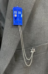 Image 2 of TARDIS Lapel Pin Set