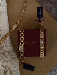 Image 8 of Unique Gold Tone Ladies Watch Mother of Pearl Dial - New with Tag.