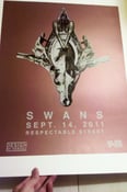 Image of SWANS silkscreened limited edition poster