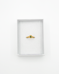 Image 2 of BAGUE VINTAGE PIERRE VERTE