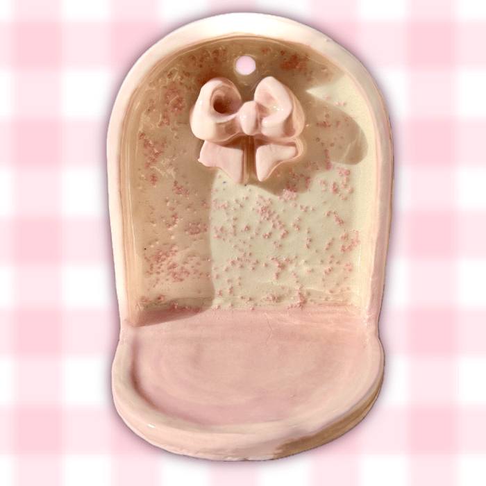 image of pink bow alter