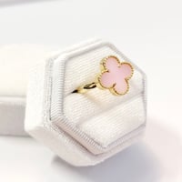 Image 2 of Pink Clover Ring