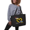 Im Happy You're Here! Large organic tote bag