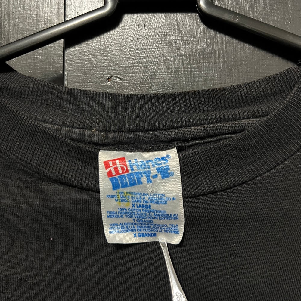 VINTAGE 1993 glitter OVAL Hole LOGO LS black | whirlhole