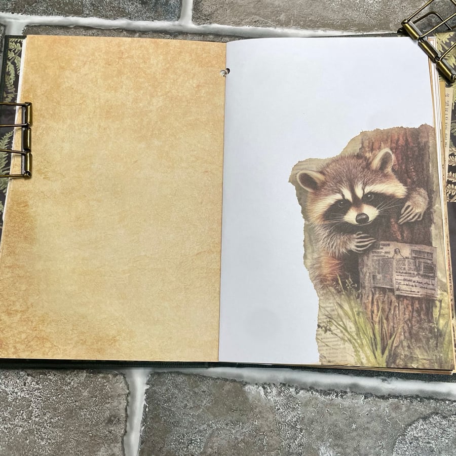 Image of Nature Themed Hardcover Junk Journal - Refillable