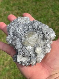 Image 14 of Druzy Fujian Quartz & UV Calcite Specimen #2146