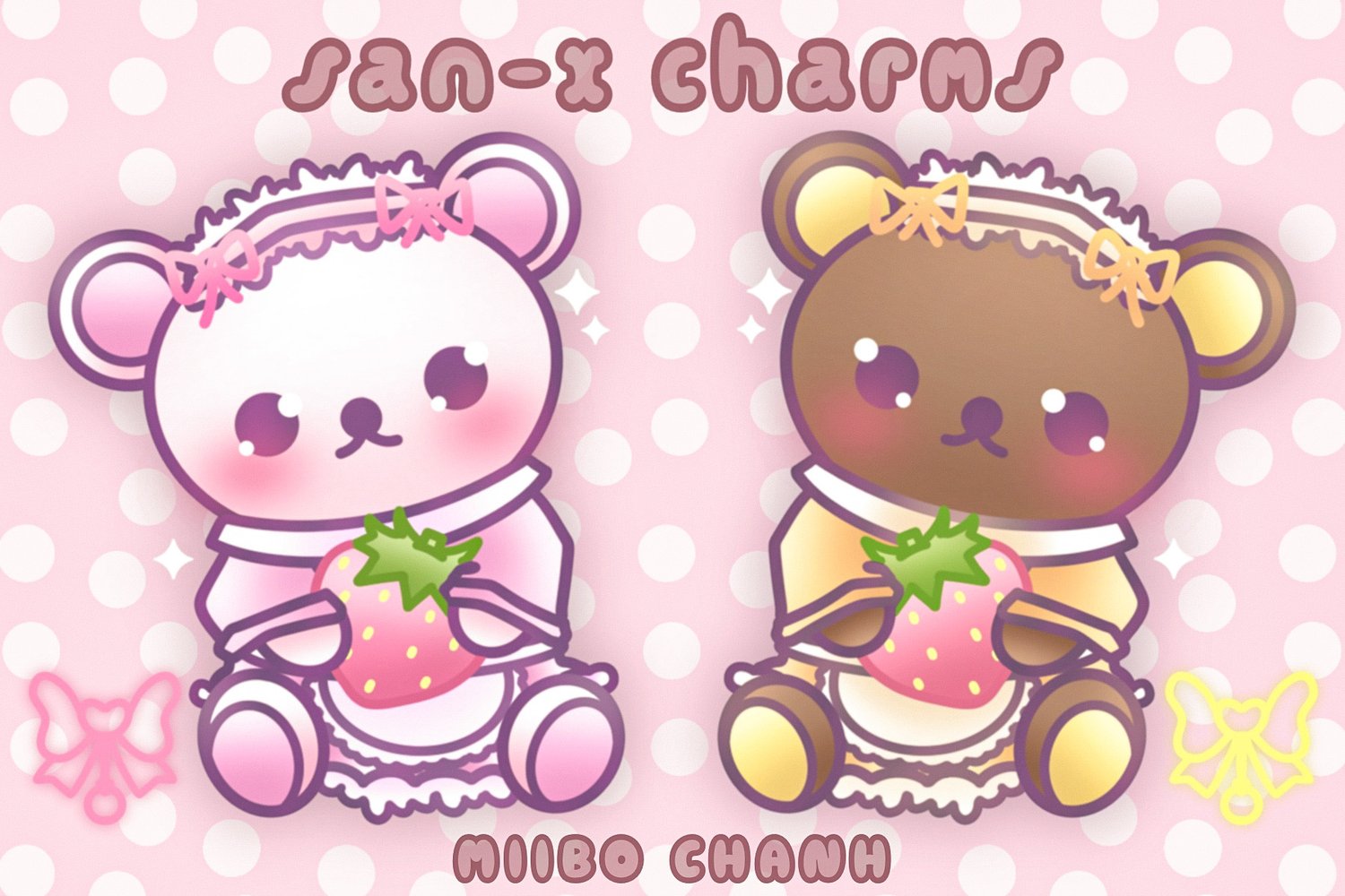 Image of Rilakkuma & Korilakkuma | Acrylic Charms